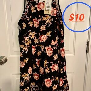 Kohl's Black Floral Dress
